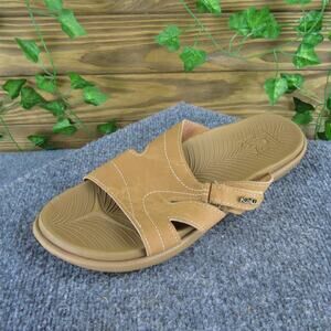 Kuailu Women's Slide‎ Brown Synthetic Sz 42 Medium Gently Used 2025